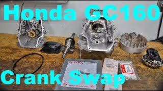 Honda GC160 Tear downRebuild Crank Swap [upl. by Aititel]