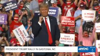 Trump dances to YMCA after rally [upl. by Adranoel884]