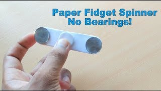 How To Make A Paper Fidget Spinner Without Bearings [upl. by Libbie]