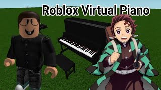 Kamado Tanjirou no Uta EASY  Roblox Virtual Piano [upl. by Suoivatnom212]