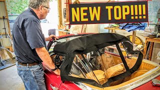 Fresh NEW Convertible Top For Our Triumph TR4 [upl. by Tare]