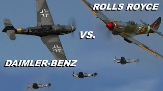 3x MESSERSCHMITT Bf109 vs SPITFIRE  Hangar 10 Fly In 2018 [upl. by Ruth]