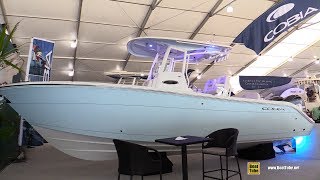 2019 Cobia 262 Center Console Boat  Walkthrough  2019 Miami Boat Show [upl. by Luana]