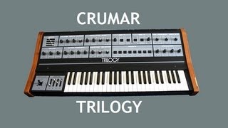 CRUMAR TRILOGY Analog Synthesizer 1981  HD DEMO [upl. by Freud]