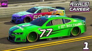 START OF OUR NASCAR CAREER  NASCAR Rivals Career Mode Part 1 [upl. by Leandro71]