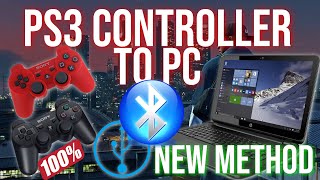 PS3 CONTROLLER TO PC BLUETOOTH AND USB 100 WORKING METHOD [upl. by Nett]