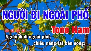 Karaoke Người Đi Ngoài Phố Tone Nam Nhạc Sống  Trọng Hiếu [upl. by Spiro418]