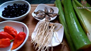 Eromba Manipur dish  YengdemTaro stem with Yongchak Maru Parkia seeds [upl. by Natsirc]