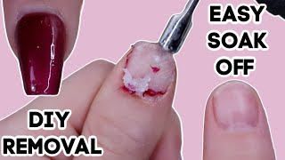 REMOVE ACRYLIC NAILS AT HOME WITH HAND FILE ONLY SOAK OFF NAIL TUTORIAL  DIY [upl. by O'Donovan]