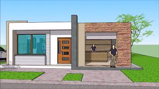 Plano de CASA con LOCAL comercial [upl. by Lothair]