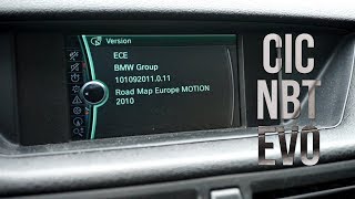 BMW iDrive versions CIC NBT Evo Business Professional [upl. by Ccasi58]