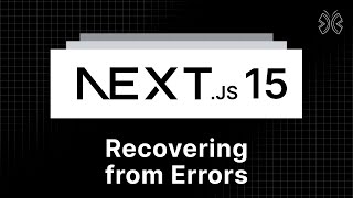 Nextjs 15 Tutorial  26  Recovering from Errors [upl. by Elleinahc]