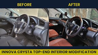 Innova Crysta Latest Interior Modification  Autorounders [upl. by Nerin860]