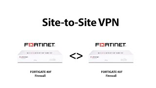 Fortigate to Fortigate Site to Site VPN  fortigate ipsec vpn site to site [upl. by Dollar599]