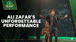 Ali Zafars unforgettable performance  Inauguration ceremony of Gaddafi Stadium [upl. by Eesak]