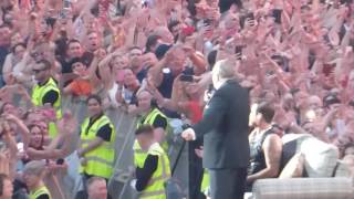 Robbie Williams amp His Dad  Sweet Caroline  The Aviva  Dublin 17617 [upl. by Susy]