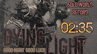 Dying Light Prison Heist  Solo Speedrun OLD World Record 235 Glitchless [upl. by Eniarral625]