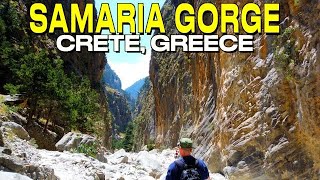 SAMARIA GORGE CRETE GREECE  SPECTACULAR HIKING TRAIL  AGIA ROUMELI  4K [upl. by Lednyc]