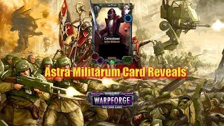 Astra Militarum Reinforcement Reveals  Warhammer 40000 Warpforge [upl. by Annaierb729]