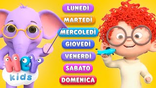 I giorni della settimana  Canzoni educative per bambini  HeyKids Italiano [upl. by Berte]