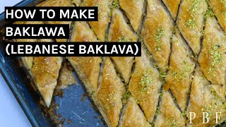 Baklawa Lebanese Baklava [upl. by Relyhs]