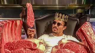 Salt Bae Cutting The Best Meat in Nusret Dubai 9 [upl. by Lurette]