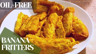 100 എണ്ണയില്ലാതെ പഴം പൊരി  Oilfree Banana fritters  Air fryer recipes  No deep fry [upl. by Elbam432]