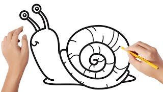 Comment dessiner un escargot [upl. by Nyleuqcaj]