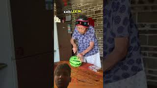 Fake watermelon prank with grandma [upl. by Ylloj]