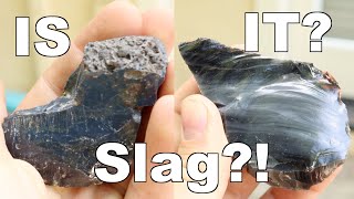 Is it slag How to tell the difference between obsidian and slag glass [upl. by Peers]