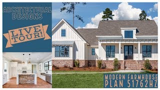 ADHousePlans Modern Farmhouse Plan 51762HZ  LIVE FARMHOUSE BUILD TOUR in Mississippi [upl. by Knowling743]