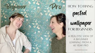 How to Hang Wallpaper for Beginners  A Realistic View of Hanging Wallpaper with Adhesive [upl. by Fennelly]