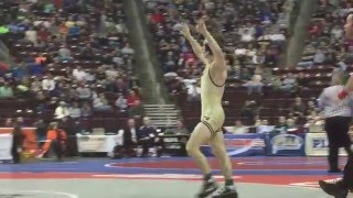 PIAA wrestling highlights Franklin Regional’s Spencer Lee tech falls Exeter Township’s Austin DeSan [upl. by Notlef591]