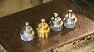 Making Custom Thumbscrews Turning and Knurling [upl. by Schroeder327]