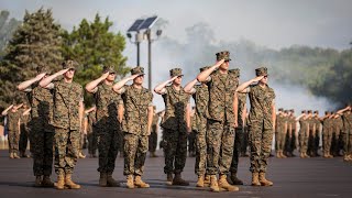 USMC OCS Graduation and Commissioning Ceremony OCC236 2021 [upl. by Derick]