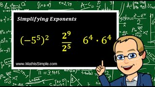 Simplifying Exponents  Expressions amp Equations  Grade 8 [upl. by Esnohpla]