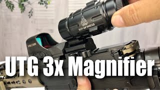 UTG 3X Magnifier with Fliptoside QD Mount Review [upl. by Tor]