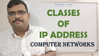 20  CLASSES AND CORRESPONDING RANGES OF IP ADDRESS  COMPUTER NETWORKS [upl. by Amara]