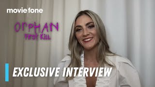 Orphan First Kill  Exclusive Interviews  Moviefone TV [upl. by Ennaed995]