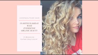 In depth Washday with Innersense Organic Beauty  Naturally Wavy [upl. by Kristyn]