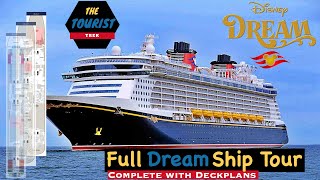 Full Disney Dream Ship Tour  With Deck Plans [upl. by Svensen]