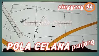 Tutorial pola celana panjang pria [upl. by Ardelia]