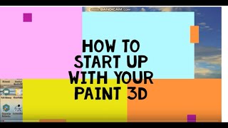 Paint 3D  Tutorial for Beginners in 5 MINUTES Create a File  Save a File [upl. by Yrtua]