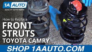 How to Replace Front Struts 9701 Toyota Camry [upl. by Sarilda907]