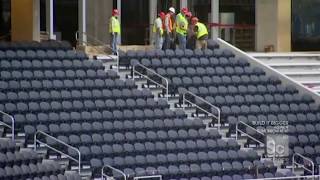 Dallas Cowboys Stadium Seating Worlds Greats Stadium features Camatics QUANTUM Seats installation [upl. by Betteann]