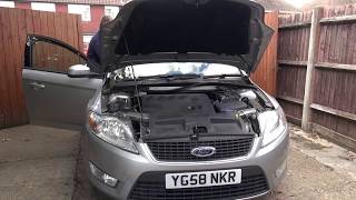 Ford Mondeo Mk4 diesel  replacing the starter motor [upl. by Laeno]