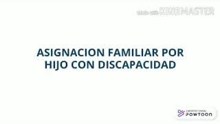 Asignación familiar por hijo con discapacidad [upl. by Steep]