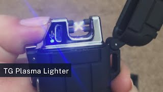 TG Plasma Lighter Review  Windproof Waterproof USB Rechargeable Flameless [upl. by Dimah]