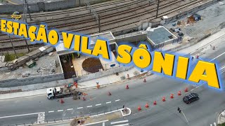 OBRAS ESTAÇÃO VILA SÔNIA LINHA4 AMARELA MOSTRANDO QUE FALTA POUCO PRA TERMINAR AS OBRAS CIVIS [upl. by Dobson347]