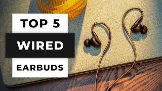 TOP 5 Best Wired Earbuds 2024 [upl. by Florian]